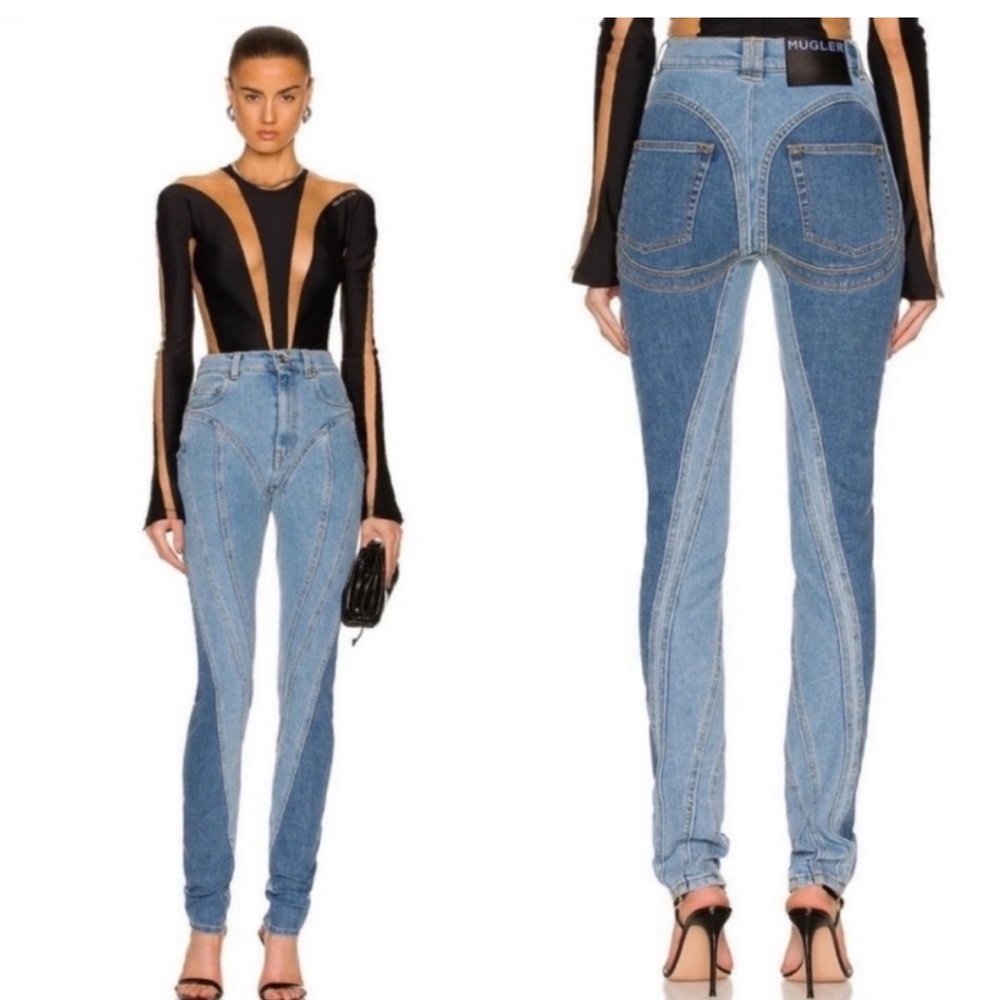 COPY - Mugler Skinny Spiral Jeans Size 42